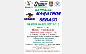 BANNALEC: Marathon &quot;Sebaco&quot; en doublette senior