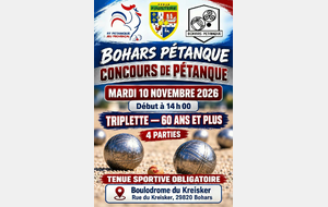 Bohars : Concours + de 60 ans