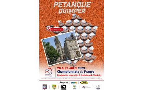 Championnats de France doublette masculin et individuel féminin à Quimper