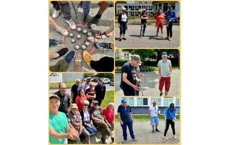 La pétanque continue pendant les vacances