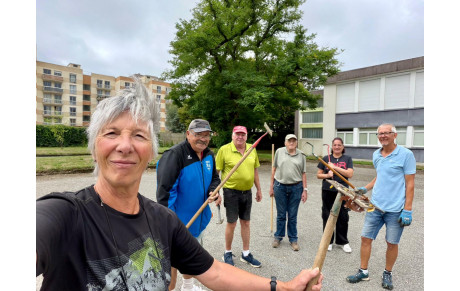 Préparation des terrains de Pen Ar Créac'h